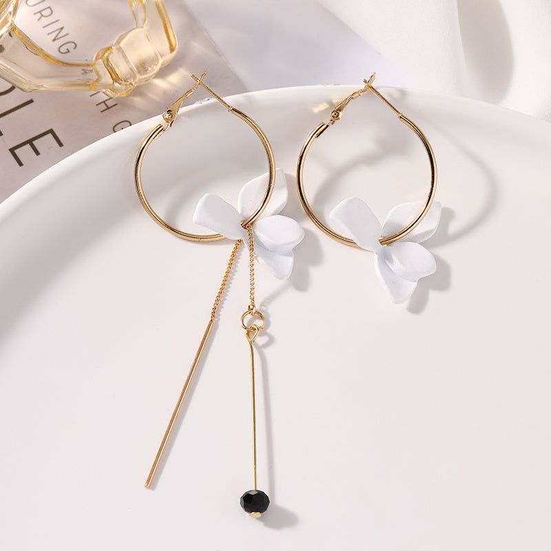 Temperament Earrings Sterling Silver Cold Wind Female-Jewearrings