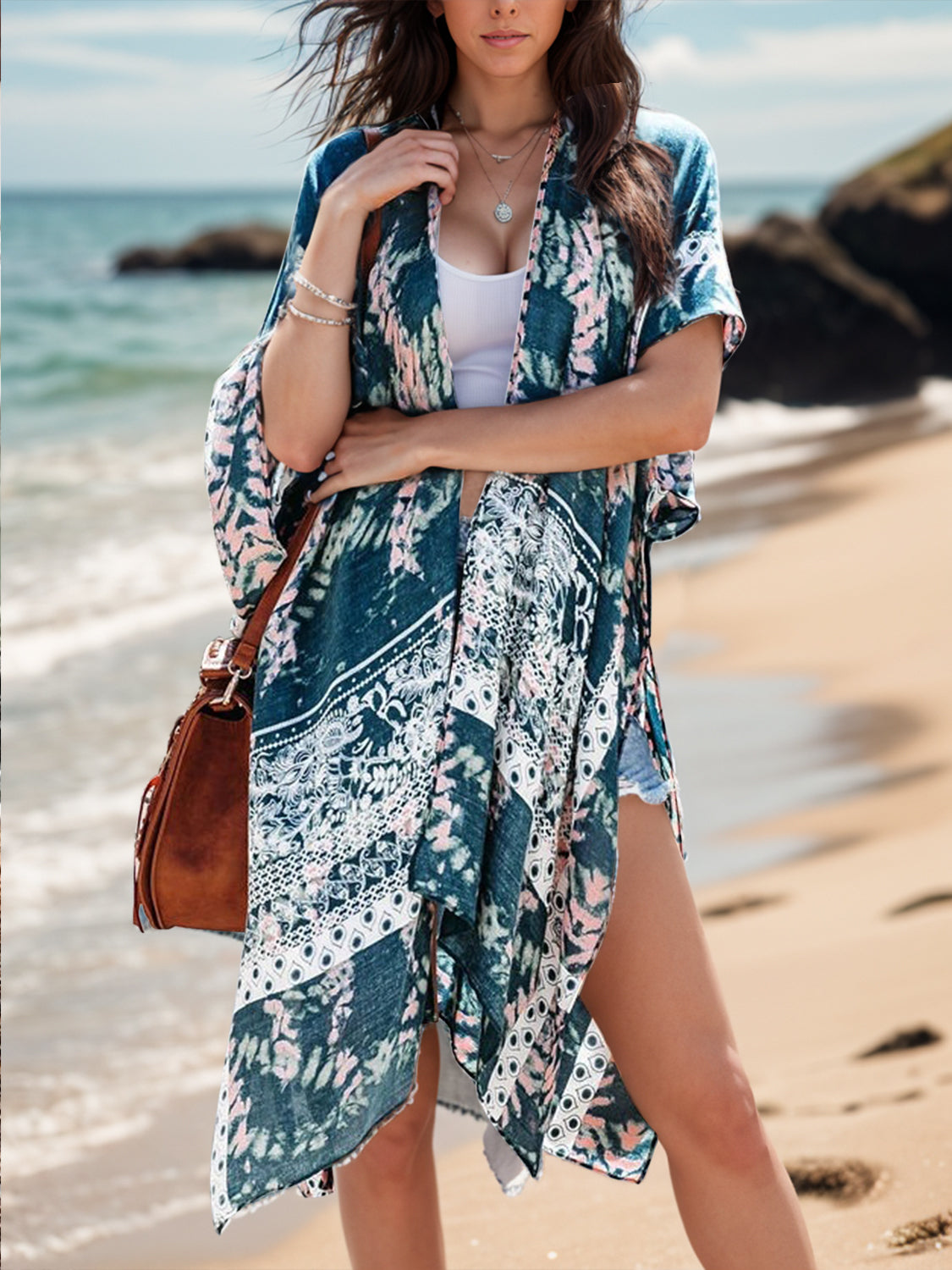 Printed Open Front Cover-Up-Jewearrings