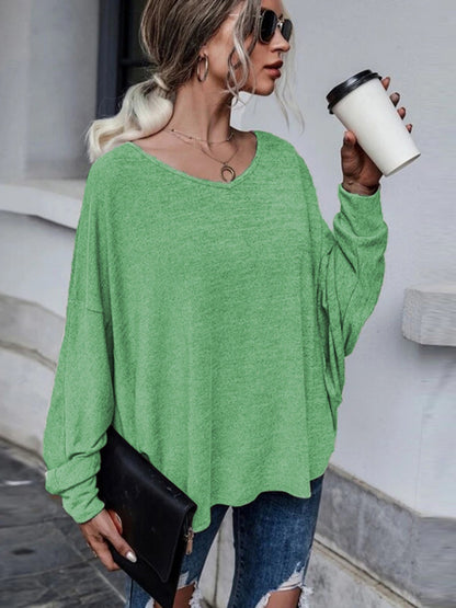 Full Size Round Neck Dropped Shoulder Tied T-Shirt-Jewearrings