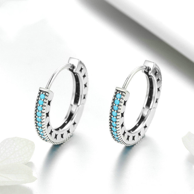 Little sparkle S925 sterling silver earrings-Jewearrings