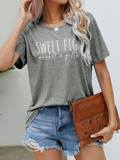 SWEET FIG MARKET & GIFTS Graphic Tee-Jewearrings