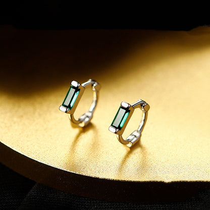 New Hot Sell Women's Emerald Hoop Stud Earrings-Jewearrings