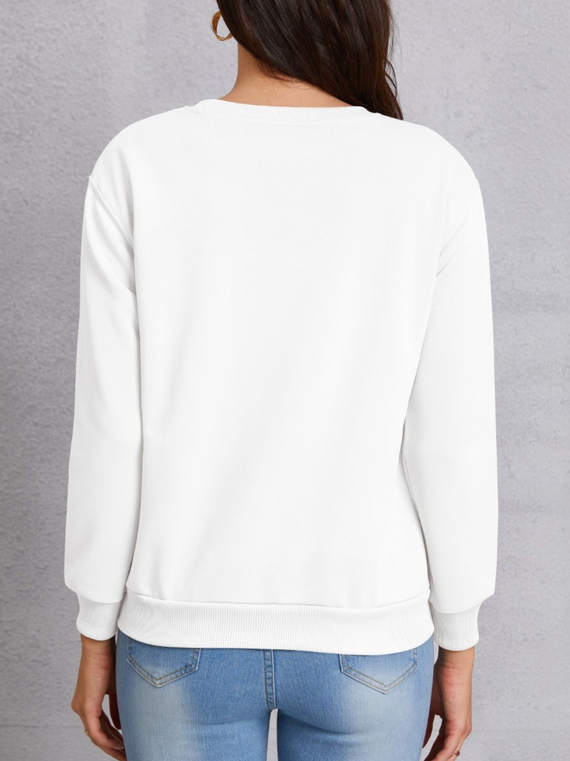 HONKY TONK ANGEL Round Neck Dropped Shoulder Sweatshirt-Jewearrings