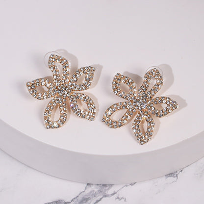 Exquisite fashion stud earrings in colorful diamonds-Jewearrings