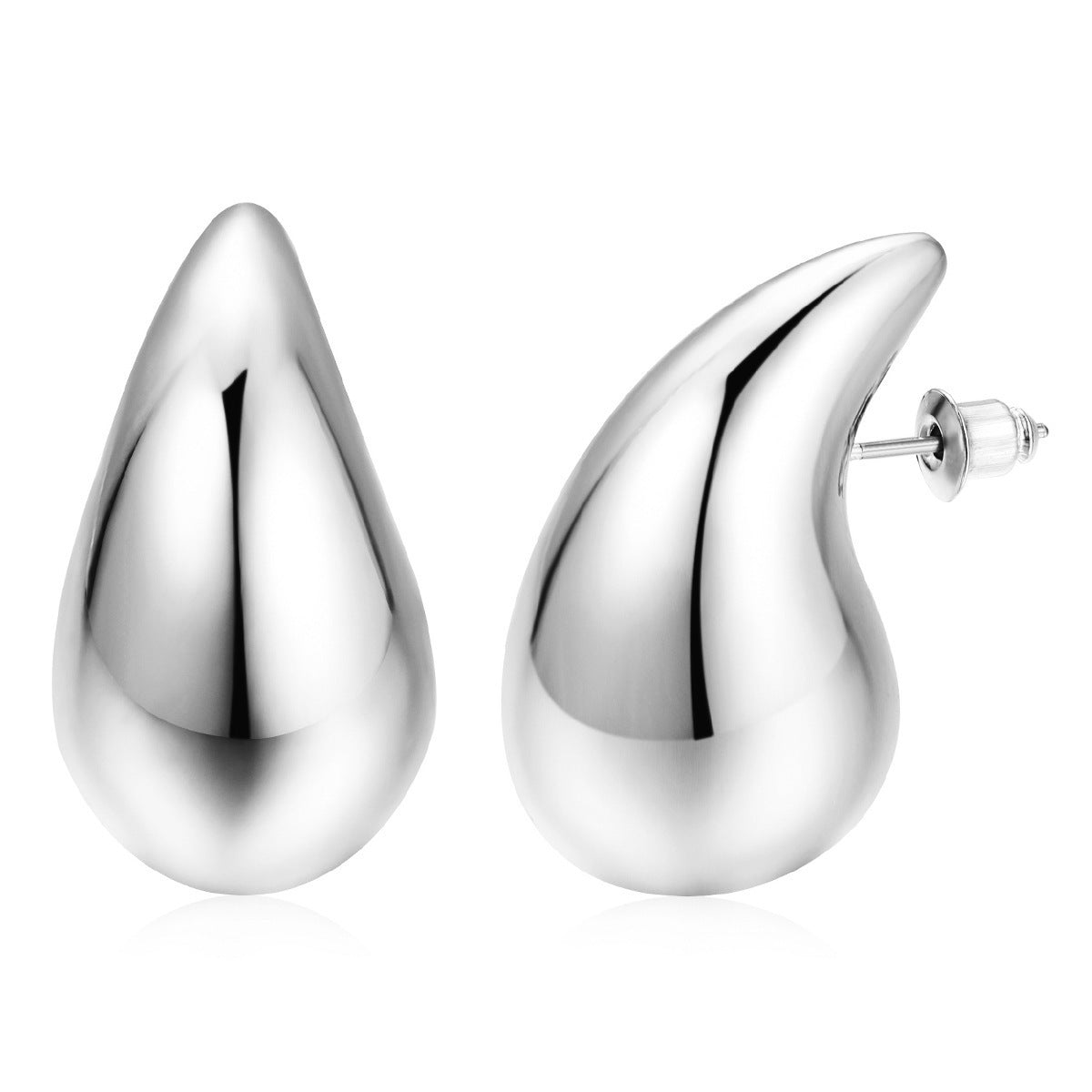 High-grade Alloy Hollow Simple Stylish Water Drop Stud Earrings-Jewearrings