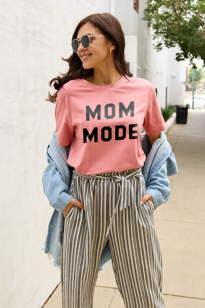 Simply Love Full Size MOM MODE Short Sleeve T-Shirt-Jewearrings