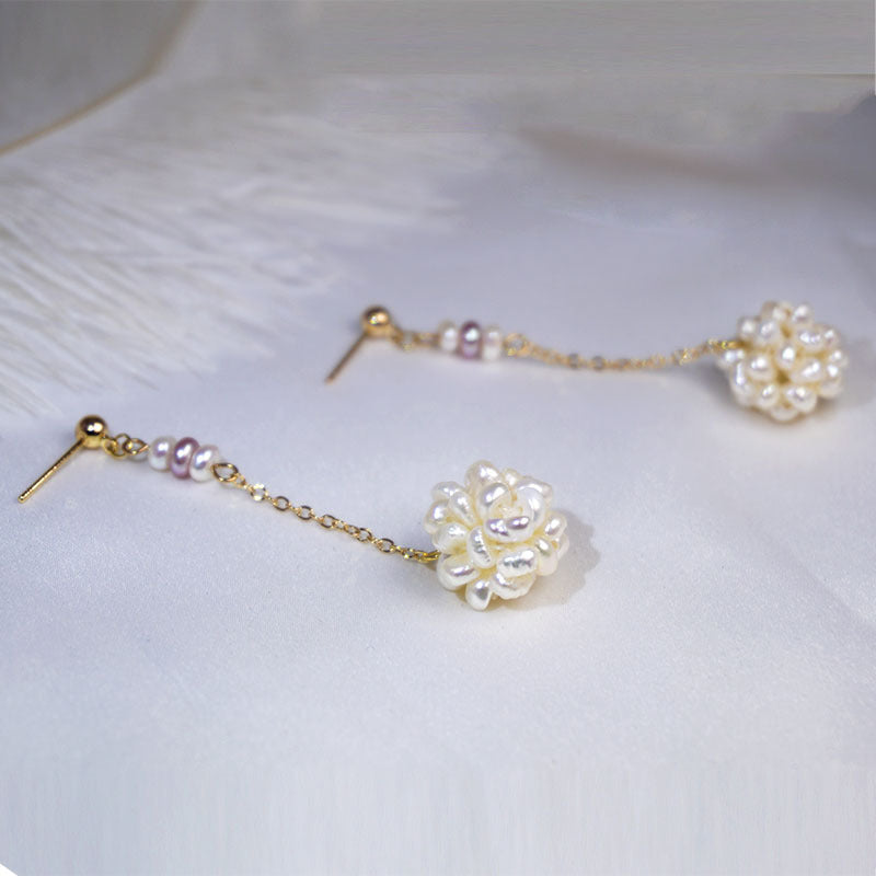 Women's Fashion Simple Handmade Earrings Pearl Earrings-Jewearrings