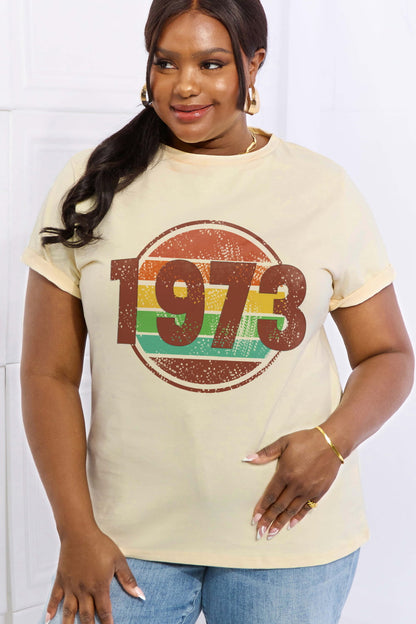 Simply Love Simply Love Full Size 1973 Graphic Cotton Tee-Jewearrings