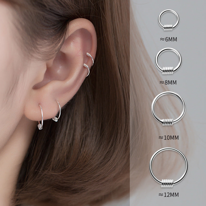 Women's Korean Style Fashion Personality Silver Earrings-Jewearrings