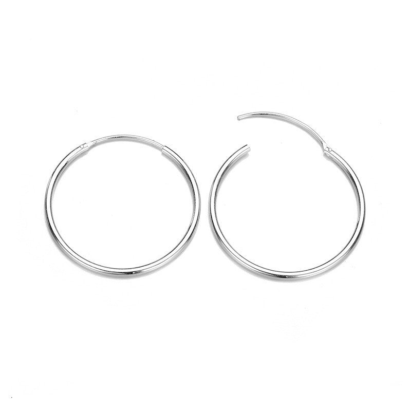 Stainless Steel Ear Hoop 316L Simple Gold-Plated Earrings-Jewearrings