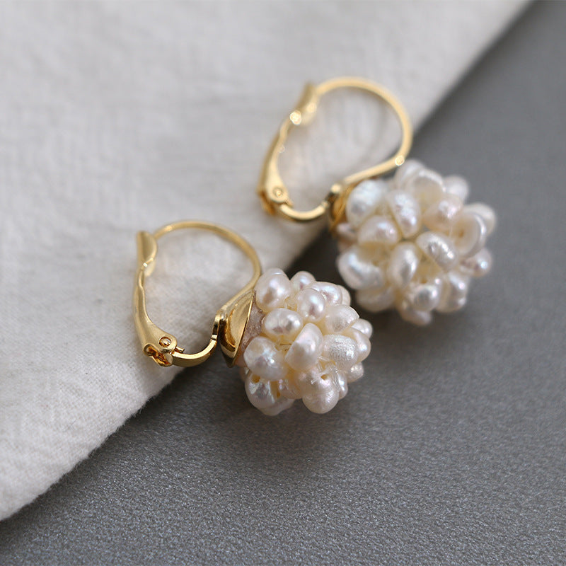 Minimalist Earrings Natural Pearl 14k Earrings-Jewearrings