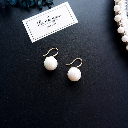 Simple pearl earrings for women-Jewearrings