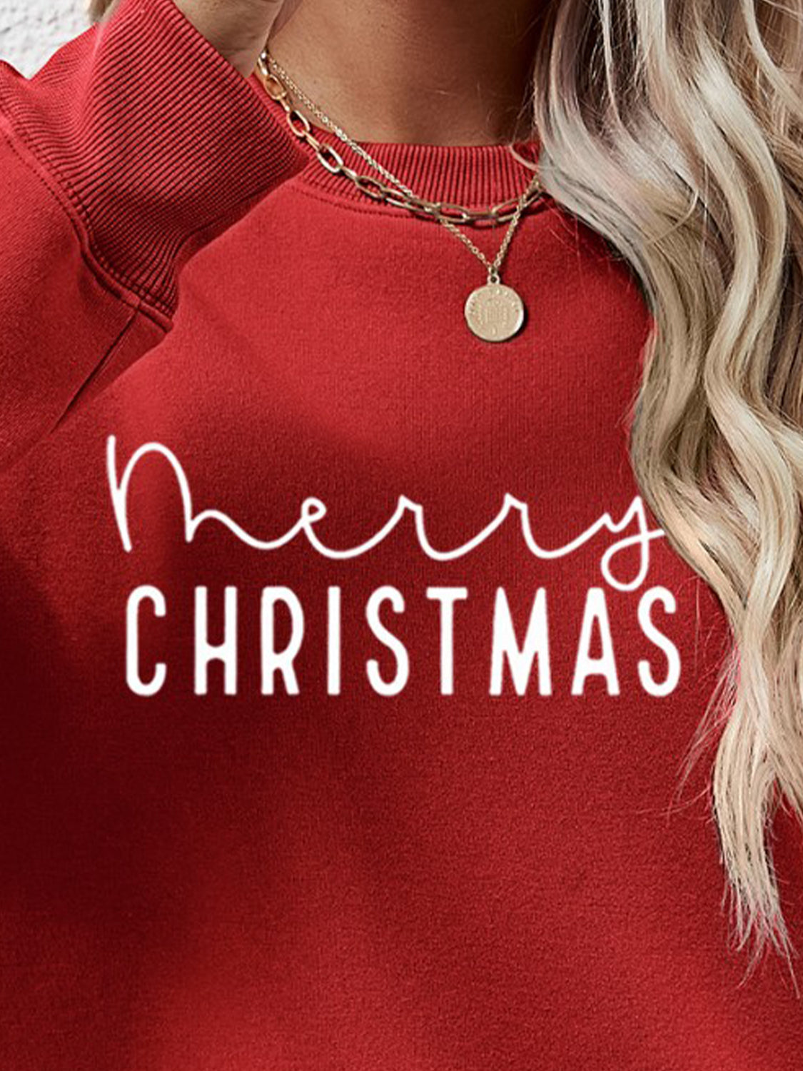 MERRY CHRISTMAS Dropped Shoulder Sweatshirt-Jewearrings