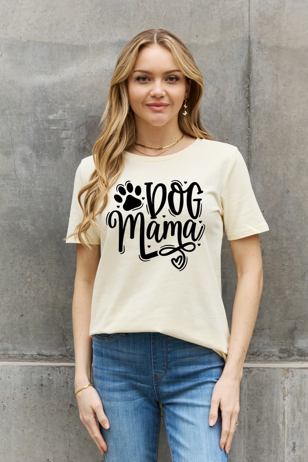 Simply Love Simply Love Full Size DOG MAMA Graphic Cotton T-Shirt-Jewearrings