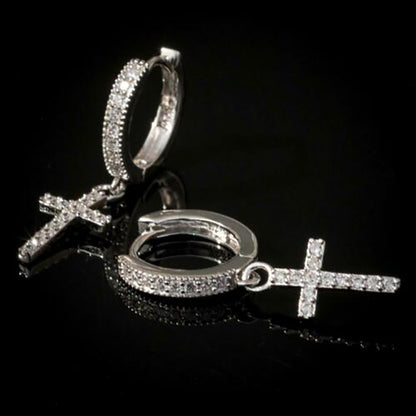 Lady Cross Earrings Earrings-Jewearrings