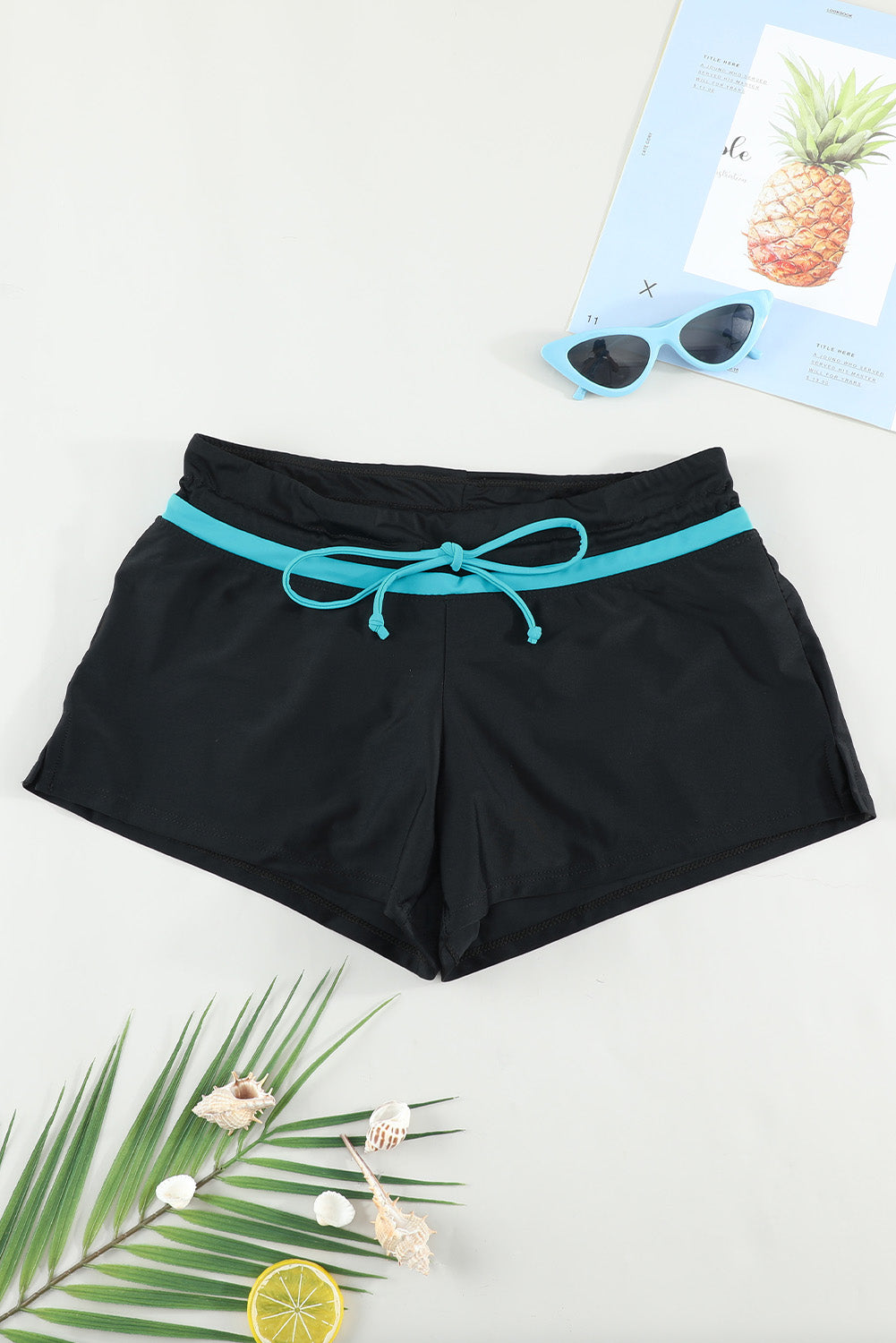 Full Size Drawstring Swim Shorts-Jewearrings