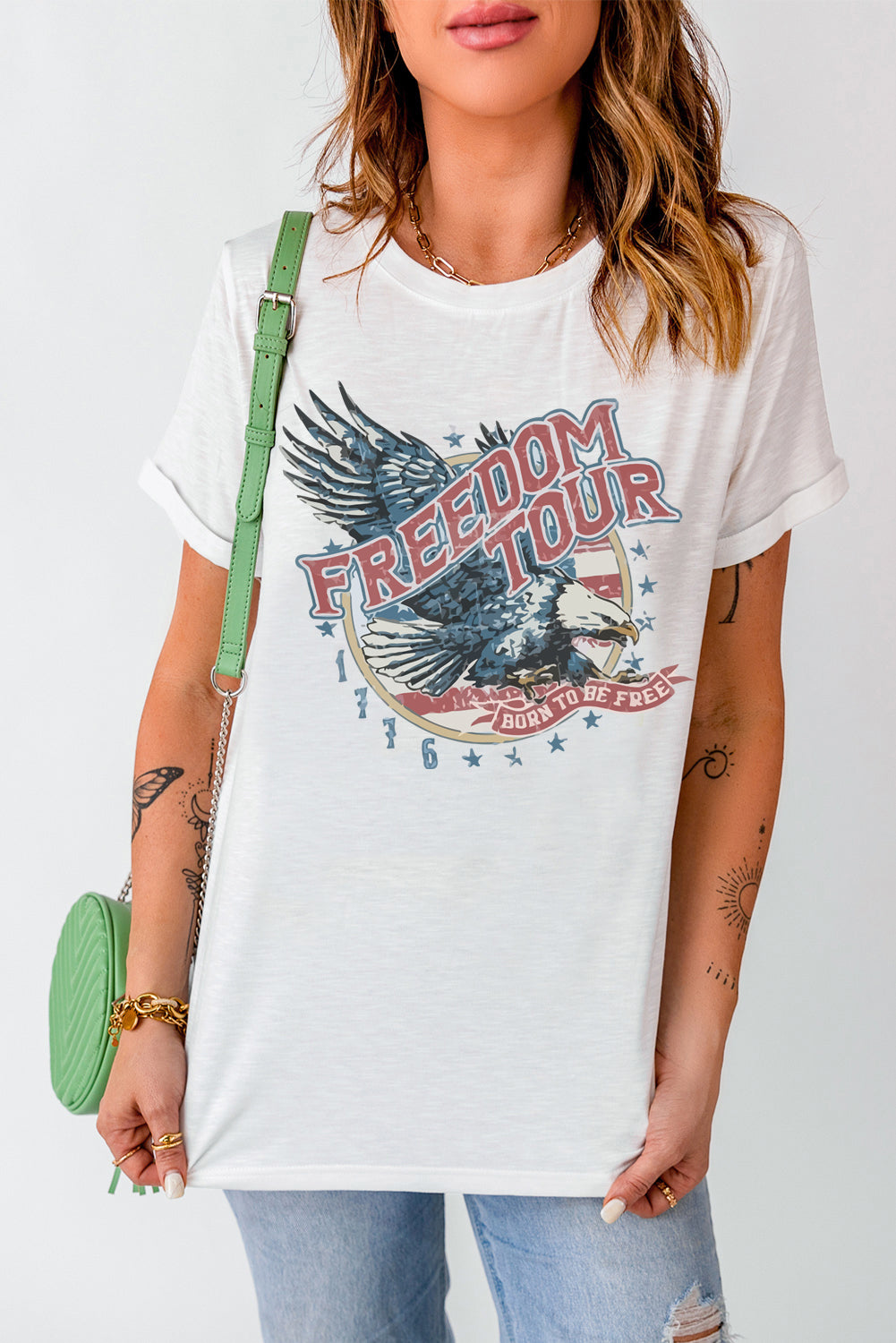 FREEDOM TOUR Graphic Tee-Jewearrings