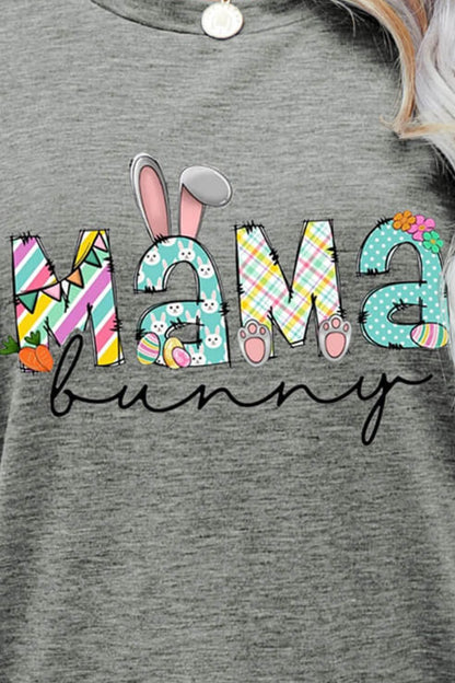 MAMA BUNNY Easter Graphic Tee-Jewearrings