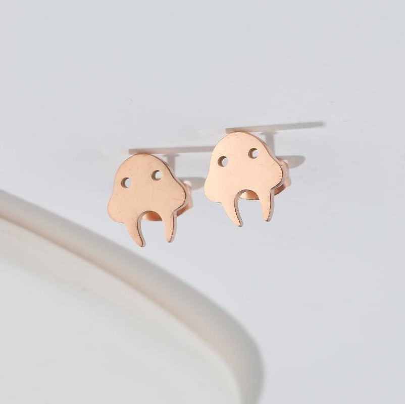 Cute Elf Animal Stud Earrings For Women Ins Style Personalized Earclip-Jewearrings