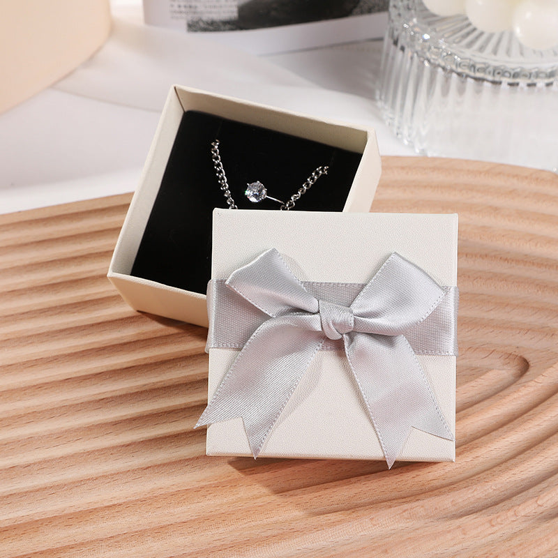 Bow Necklace Earrings Packaging Gift Box-Jewearrings