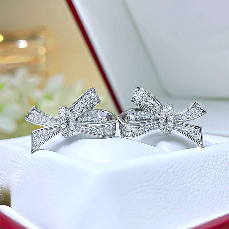 Bow Earrings Niche Design Fashion Personality Ear Stud-Jewearrings