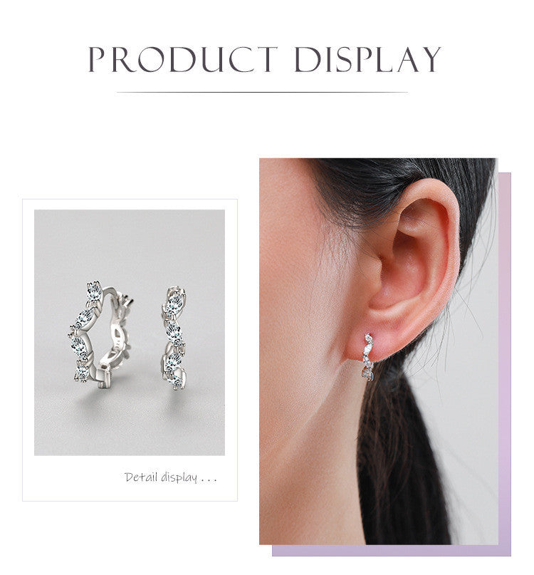 S925 Sterling Silver Irregular Design Earrings-Jewearrings