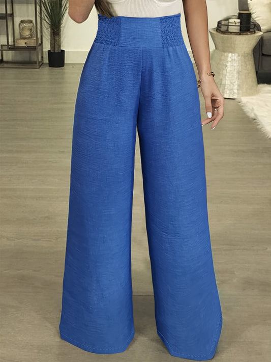 Plus Size High Waist Wide Leg Pants-Jewearrings