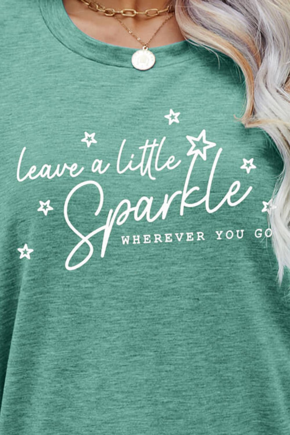 LEAVE A LITTLE SPARKLE WHEREVER YOU GO Tee Shirt-Jewearrings