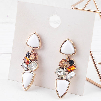 Water drop stud earrings-Jewearrings