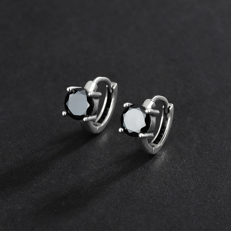 S925 Sterling Silver Women Fashion Personality CHIC Zircon Earrings-Jewearrings