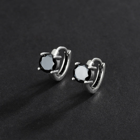 S925 Sterling Silver Women Fashion Personality CHIC Zircon Earrings-Jewearrings