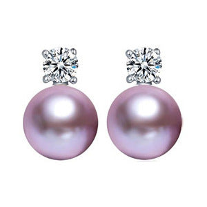 Princess Freshwater Pearl Ladies Earrings-Jewearrings