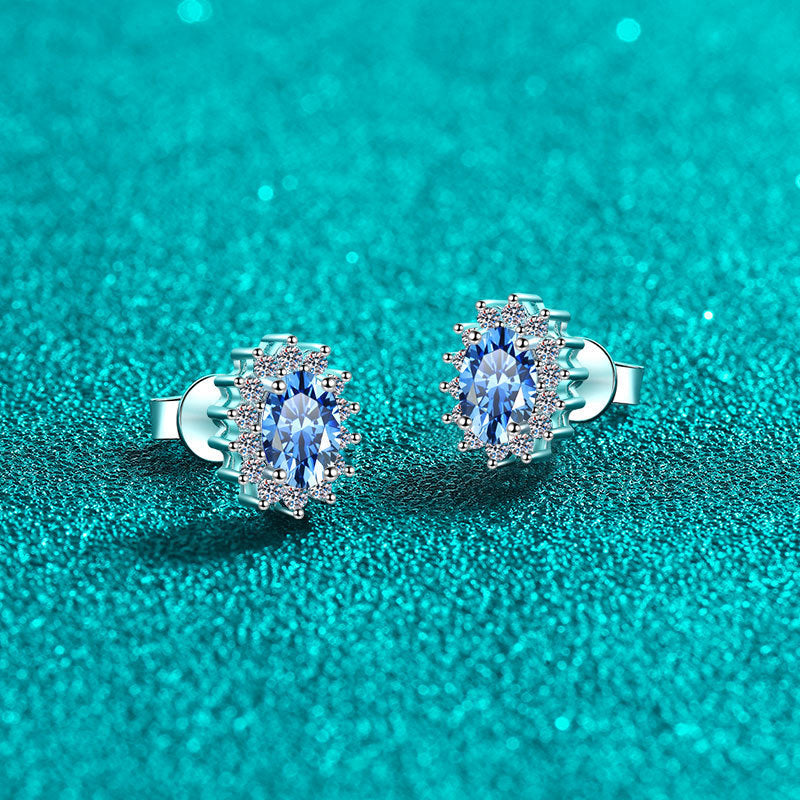 Moissanite Versatile Design New S925 Sterling Silver Women's Elegant Earrings-Jewearrings