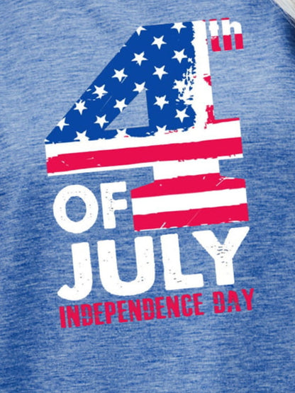 4th OF JULY INDEPENDENCE DAY Graphic Tee-Jewearrings