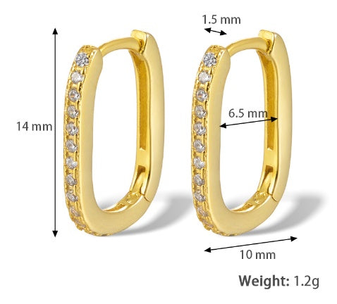 Melissa Oval Hoop Earrings-Jewearrings