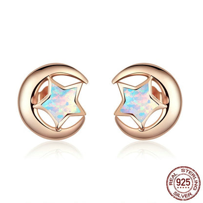 Fashion Electroplated S925 Sterling Silver Earrings-Jewearrings