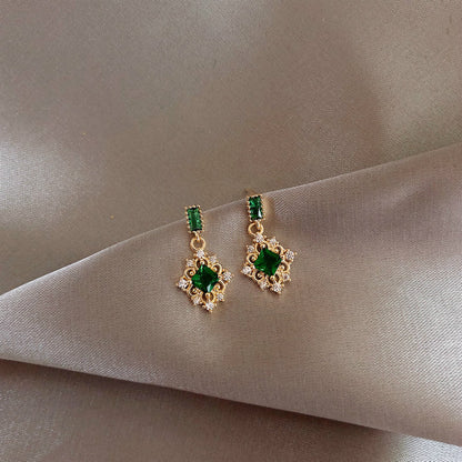 Fairy Emerald Stud Earrings-Jewearrings