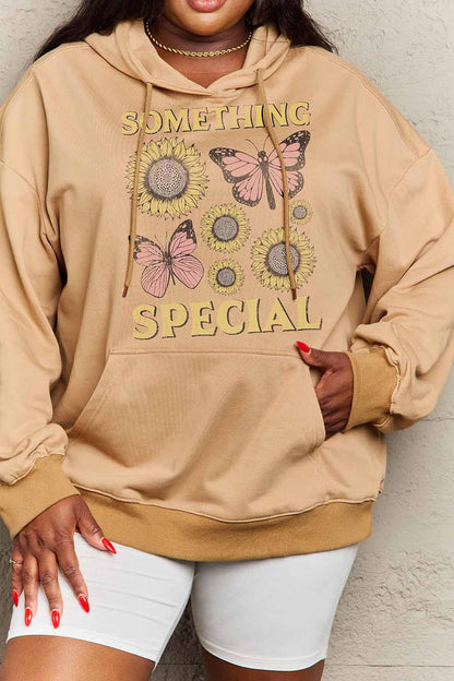 Simply Love Simply Love Full Size SOMETHING SPECIAL Graphic Hoodie-Jewearrings