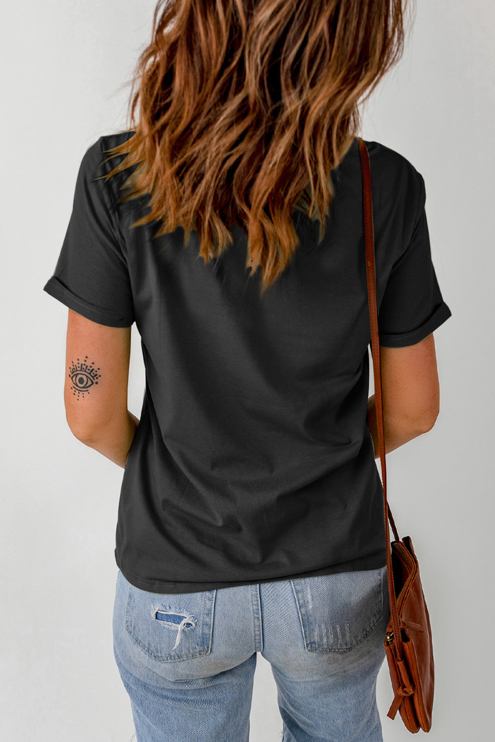 Graphic Round Neck Short Sleeve T-Shirt-Jewearrings