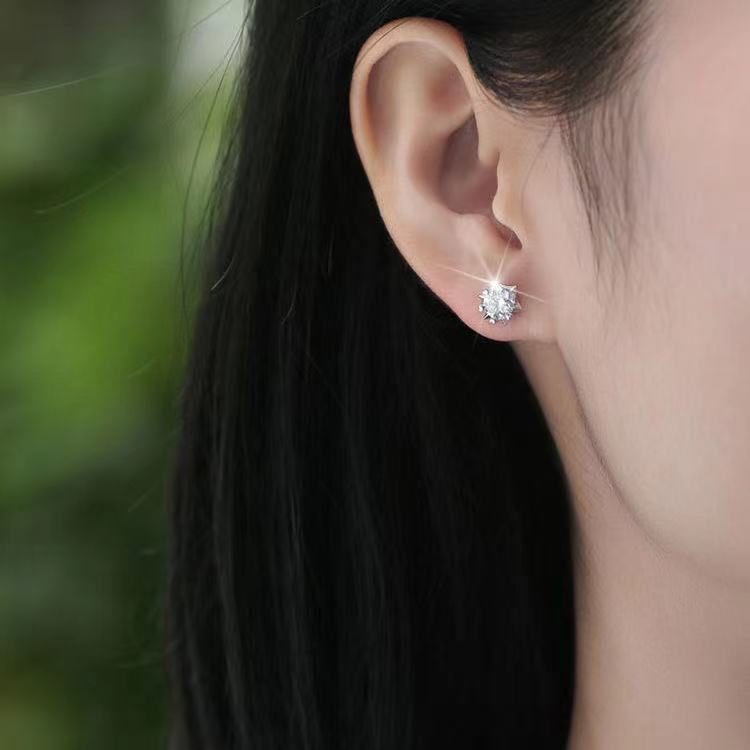 Women's Fashion Personality Moissanite Stud Earrings-Jewearrings