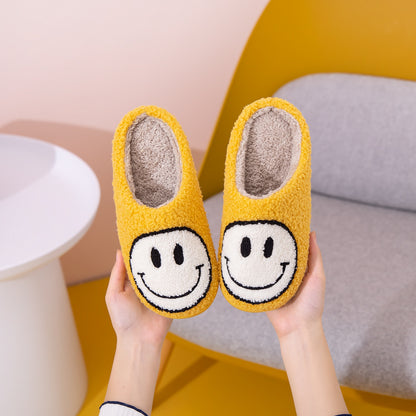 Melody Smiley Face Slippers-Jewearrings