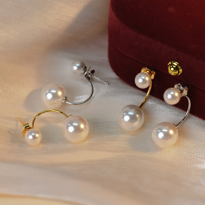 Women's Fashion Vintage Antique Pearl Earrings-Jewearrings