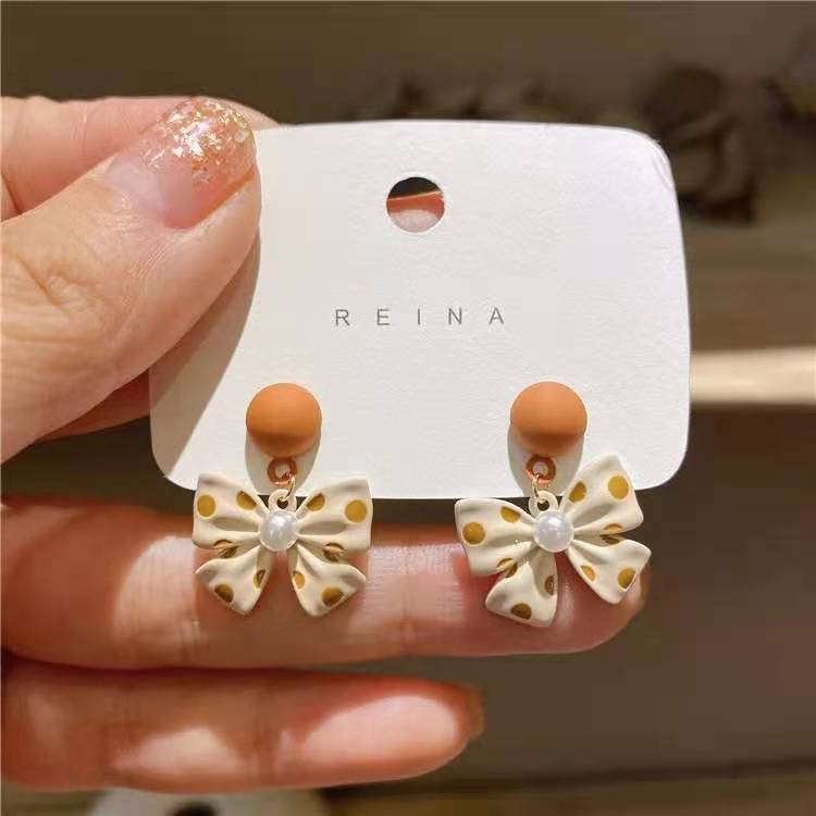 Women's Bow-knot Trendy Niche Design Earrings-Jewearrings