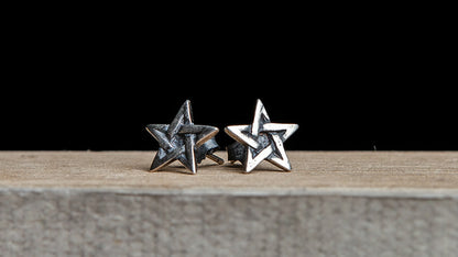 S925 Sterling Silver Five-point Star Earrings-Jewearrings