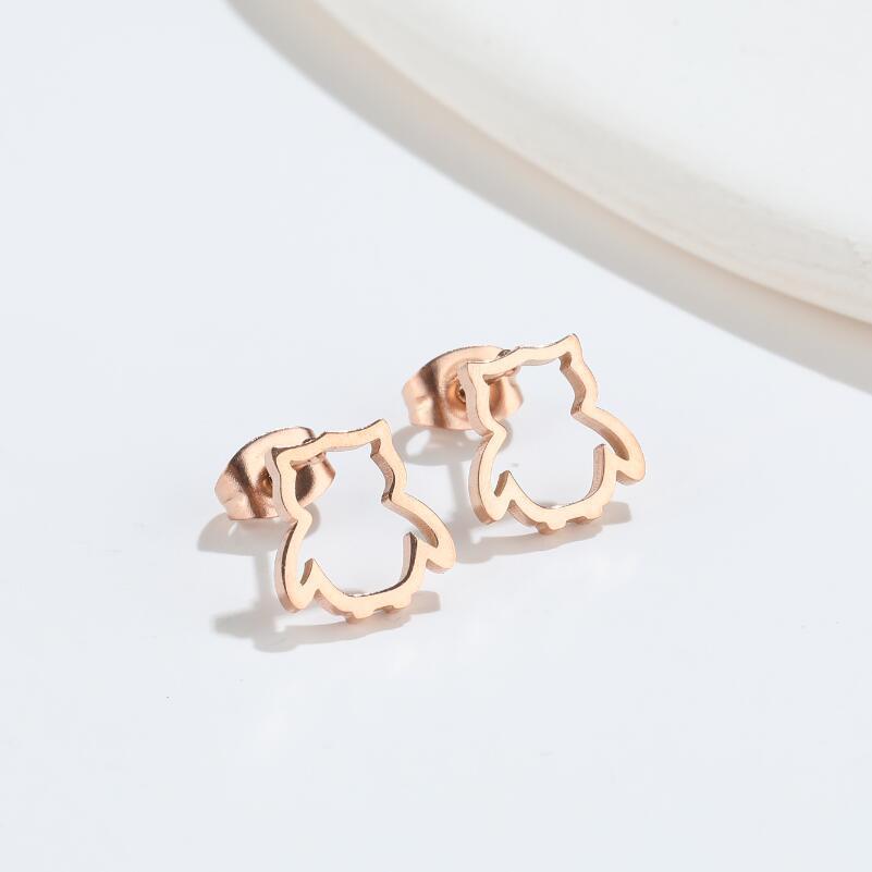 Cute Elf Animal Stud Earrings For Women Ins Style Personalized Earclip-Jewearrings