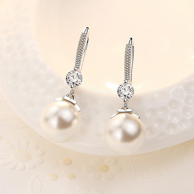 Women's Fashion Casual Vintage Pearl Earrings-Jewearrings