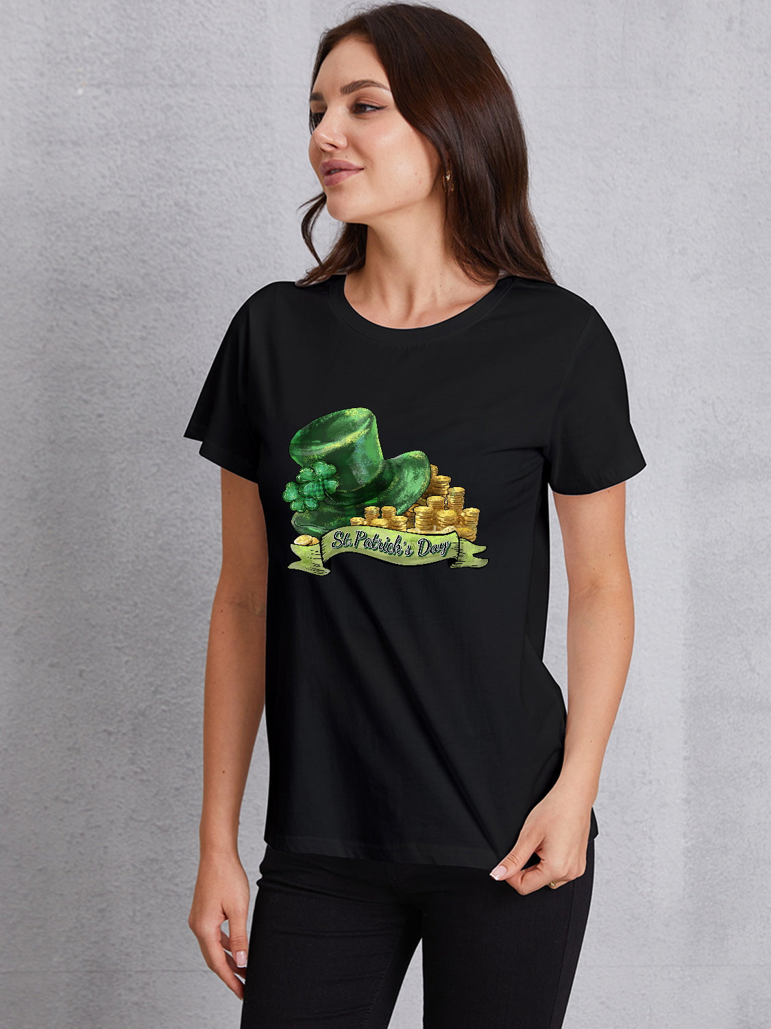 ST. PATRICK'S DAY Round Neck T-Shirt-Jewearrings