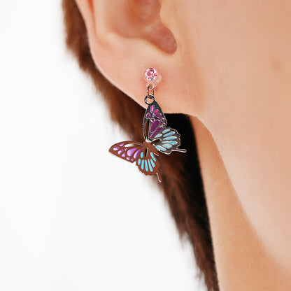 Asymmetric Butterfly Earrings Fashion Ear Clip-Jewearrings