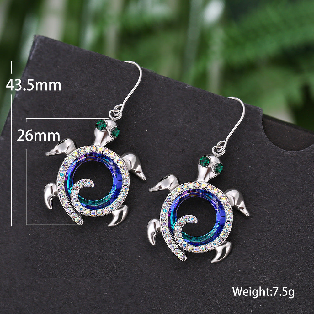 Turtle Opal Pendant Earrings Stud-Jewearrings