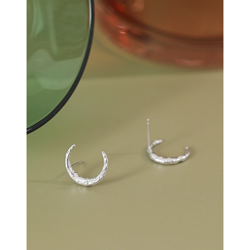 Women's Fashion Simple Sterling Silver Earrings-Jewearrings